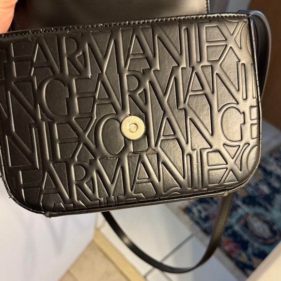 Armani Exchange Black Logo Crossbody Bag - Picture 7 of 10